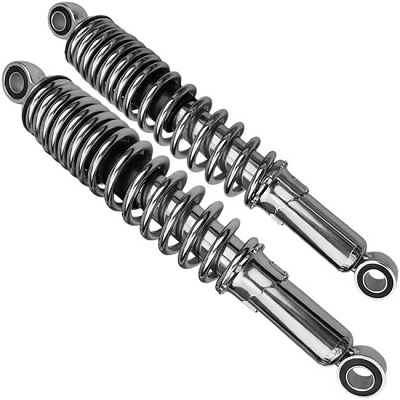 Chrome 325mm Pin + Pin Twin Shock Absorbers RD250 RD400