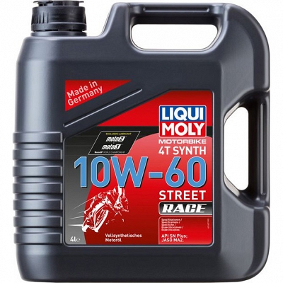 Liqui Moly 4T Motorbike Race 10w60 Street Fully Synthetic Oil (4 Litres)