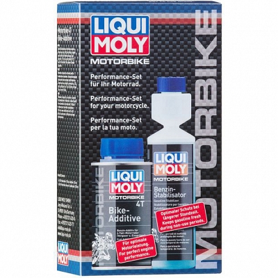 Liqui Moly Motorbike Performace Duo Pack Includes 4T Engine Performance Booster & Fuel Stabilizer