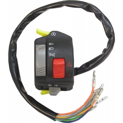 Universal Handlebar Lights, Indicator, Horn & Hazard Switch (L/H)