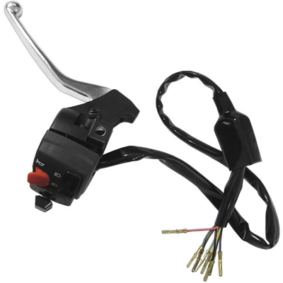 Universal Handlebar Lights, Indicator & Horn Switch with Lever (L/H)