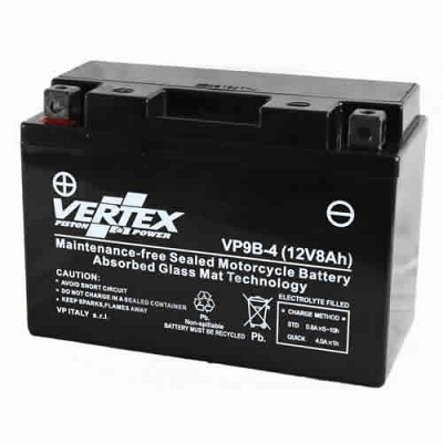 Vertex VP9B-4 AGM Battery YT9B-BS GT9B-4