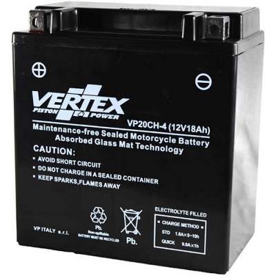 Vertex VP20CH-4 AGM Battery YTX20-BS