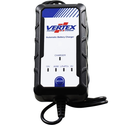 Vertex Battery Trickle Charger 1A Charges & Maintains 6v/12v Batteries