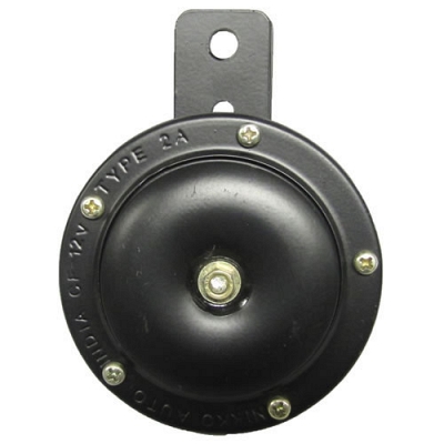 Black 12v 75mm Diameter Horn Pair