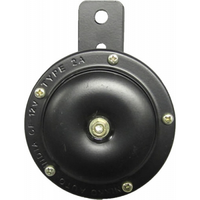 Black 12v 86mm Diameter Horn