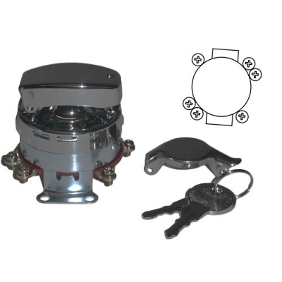 6 Pole Harley Davidson Big Twin Fatbob Type Ignition Switch