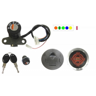 6 Wire Ignition Switch & Lock Set - 006610