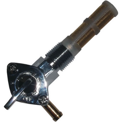 3/8" NPT Harley Davidson On-Off-Reserve Fuel Tap with 90 Degree Outlet