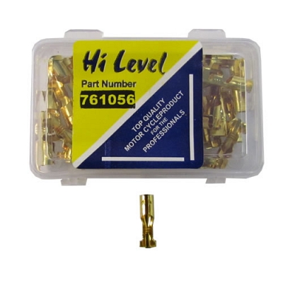 Solder Type 2.50mm Female Bullet Connectors