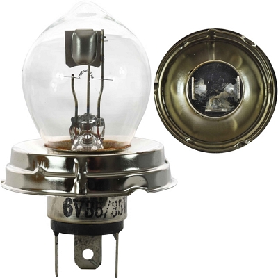 6V 35/35W P45t Headlight Bulbs