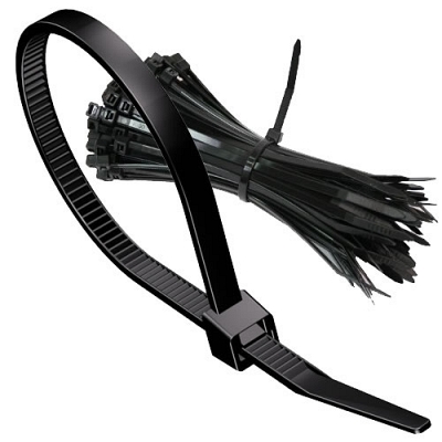 Black 150mm Releasable Cable Ties