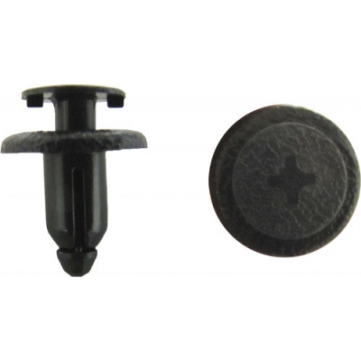 6mm x 14mm x 12mm Grey Push Rivet Type Fairing Clips