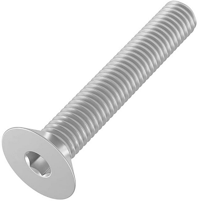 Fully Threaded Countersunk Flat Head Allen Hex/Socket Screws 6mm x 30mm