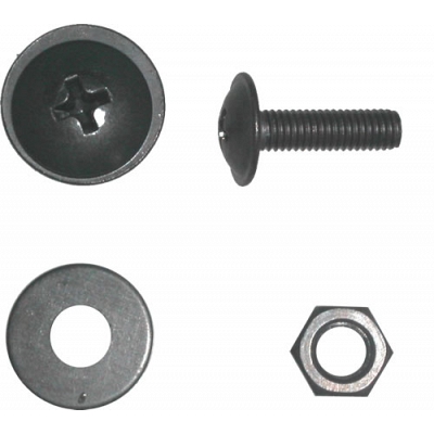 6mm x 13mm x 14mm Black Fairing Screws