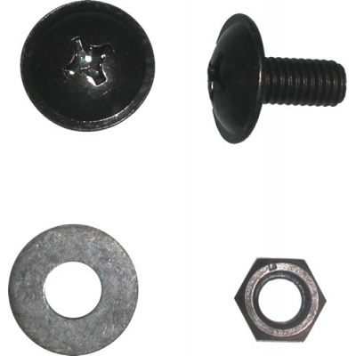 6mm x 13mm x 16.5mm Black Fairing Screws