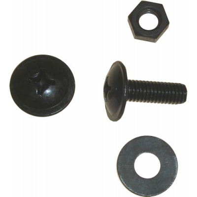 6mm x 18mm x 16.5mm Black Fairing Screws