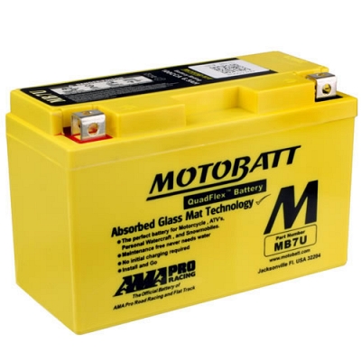Motobatt MB7U AGM Sealed Battery