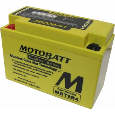 Motobatt MBT9B4 AGM Sealed Battery GT9B-4 YT9B-BS