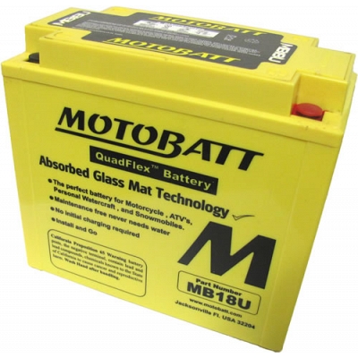 Motobatt MB18U AGM Sealed Battery