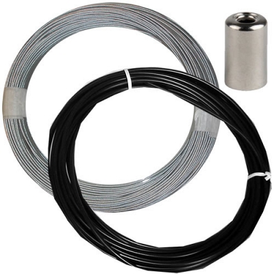 Black 2mm x 6mm x 10 Metre Clutch Cable