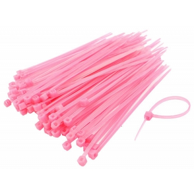 Pink 75mm x 3mm Cable Ties