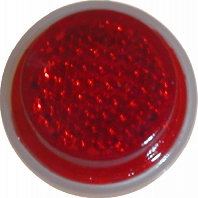 20mm Red Round Stick-On Reflector (x10)