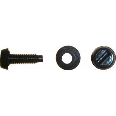 Yellow Number Plate Bolts with Nuts