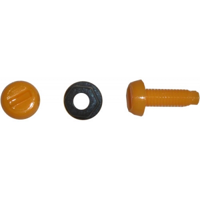 Black Number Plate Bolts with Nuts