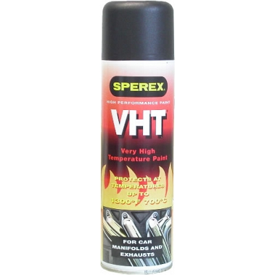 Simoniz VHT Flameproof Spray Paint in Matt Black 500ml