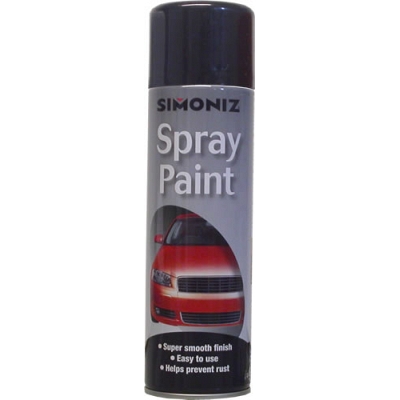 Simoniz Gloss Black Spray Paint 500ml