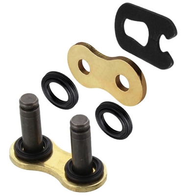 DID 520VX3 Gold Heavy Duty X-Ring Drive Chain Split Link