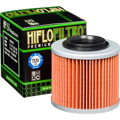 HiFlo HF151 Oil Filter Aprilia 0256185; BMW 11 41 2 343 118, 11 41 2 343 452