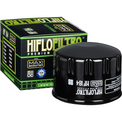 HiFlo HF184 Oil Filter Peugeot 759749; Piaggio 82658R, 82883R, 82960R, 830239