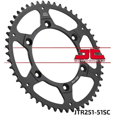 JT Sprockets 51 Tooth Rear Sprocket JTR251.51SC