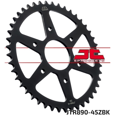 JT Sprockets 45 Tooth Rear Sprocket JTR890.45ZBK