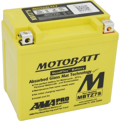 Motobatt MBTZ7S AGM Sealed Battery YTZ7S YTX5L-BS YTZ6V YTZ6S