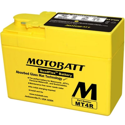 Motobatt MT4R AGM Sealed Battery YTR4A-BS FTX4A ETR4A-BS BTR4A-5
