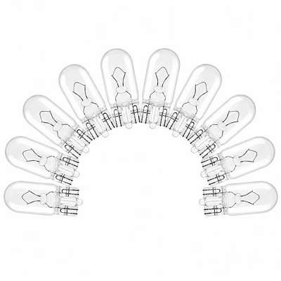 12V T10 3.4W Small Capless Wedge Side Light Bulbs