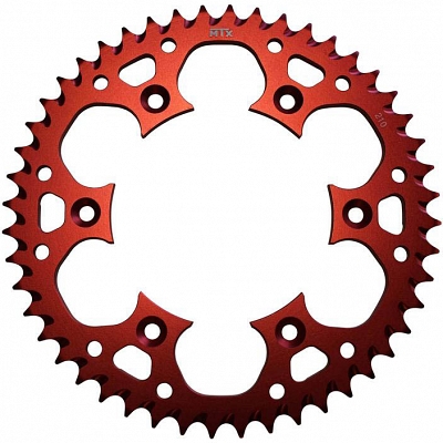 MTX Zero Aluminium 210/301-51 Rear Sprocket in Red