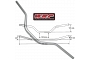 WRP Pro-Bar Dual Sport 1 1/8" Alloy Handlebar with 3.25" Rise in Silver