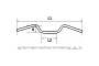 Chrome 7/8" Handlebars with 2.5" Rise and 6" Centre