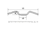 Chrome 7/8" Handlebars with 5.5" Rise x 29"