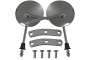 Chrome Round Mirrors with 10mm Thread Vespa PX125 1993-2008