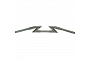 Chrome 1"/1.25" Z-Bar Handlebars with 3" Rise