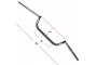 Chrome 7/8" Ace Café Racer Handlebars with 4" Rise