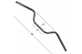 Chrome 7/8" Handlebars with 5" Rise (28" Long)
