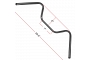 Chrome 7/8" Pullback Style Handlebars with 6" Rise
