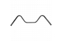 Chrome 7/8" Pullback Style Handlebars with 7" Rise