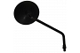 Black Round Yamaha Mirrors with 10mm Thread